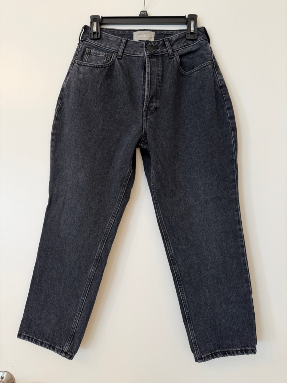 Everlane The Curvy 90s Cheeky Straight Jean 100% Organic Cotton Black Size 28